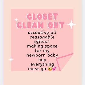 Closet Clean Out Announcement